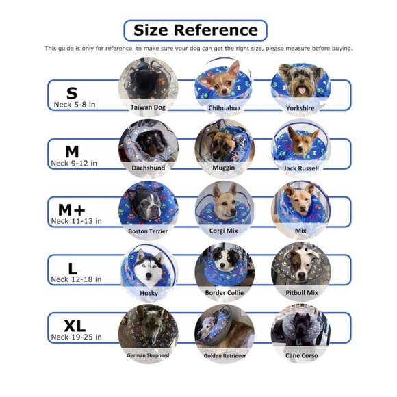 Inflatable Dog Cone Large After Surgery, stops licking and excessive biting NEW - Picture 4 of 12